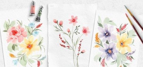 15-Day Floral Watercolor Challenge Create Compositions with Confidence