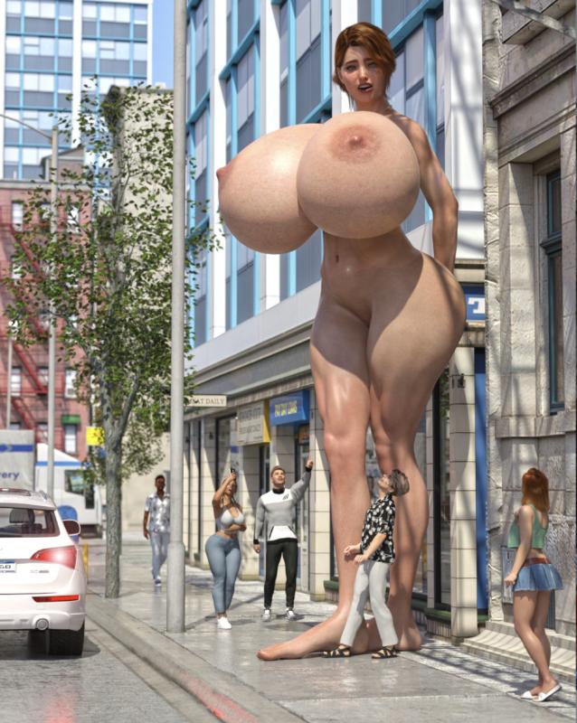 GiantPoser - Shy and busty Goddess 3D Porn Comic