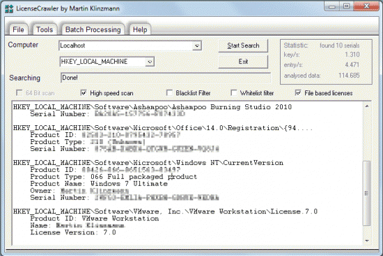 LicenseCrawler 2.11.2834 Multilingual