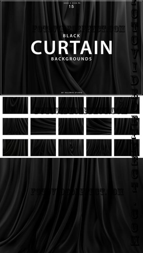 Black Curtain Backgrounds - BPNER4X