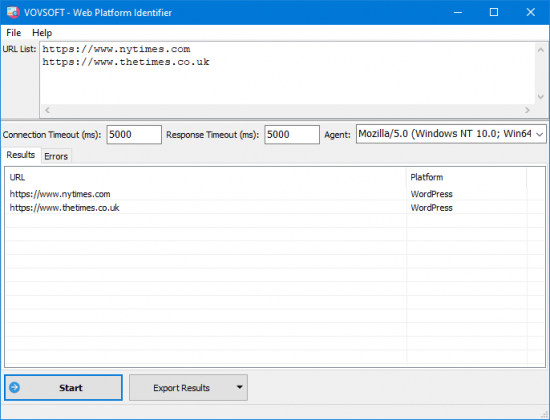 VovSoft Web Platform Identifier 1.5