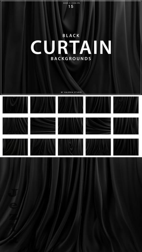 Black Curtain Backgrounds - BPNER4X