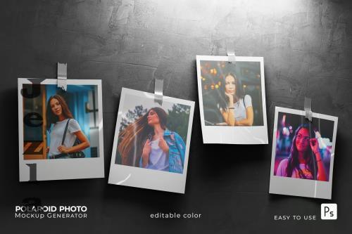 Polaroid Photo Mockup - FY3L5PJ