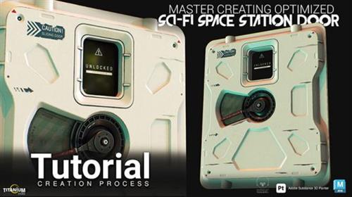 Master Creating Optimized Sci-Fi Space Station Door In MAYA 2024 and Substance 3D  Painter Dba47558a74210424e4ce58038acdbc6