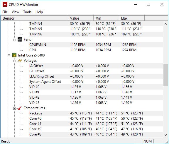 CPUID HWMonitor Free 1.55