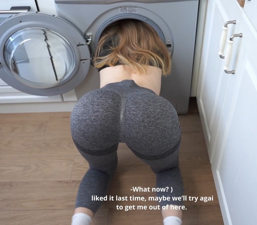 Dolly Rud - Got Stuck In A Washing Machine And Got Fucked [FullHD 1080p] - Amateurporn