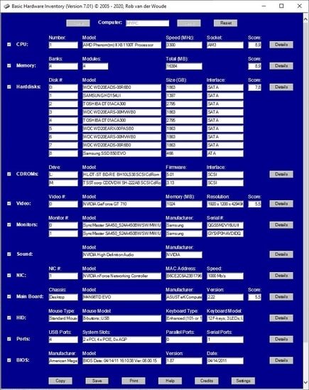 Basic Hardware Inventory 9.03