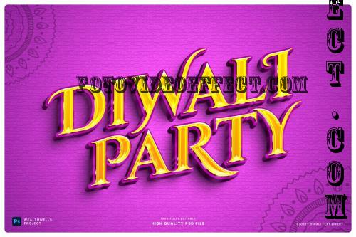 Glossy Diwali Text Effect - VWQW976