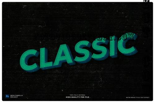 Retro Movie Title Text Effect - BPGSMFB