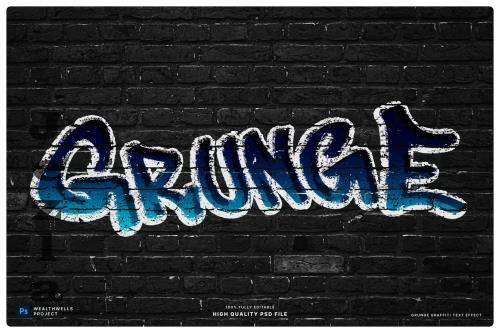 Grunge Graffiti Text Effect - NKU56GX