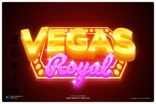 Casino Title Text Effect - Y4722AJ