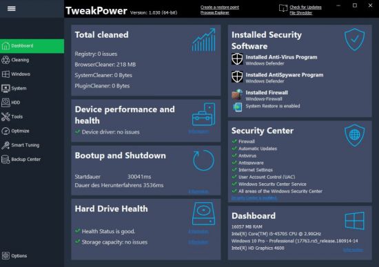 TweakPower 2.061 Multilingual