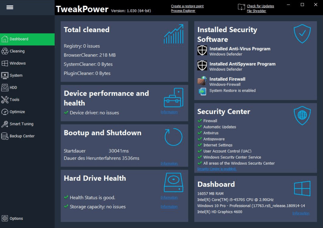 TweakPower 2.061 Multilingual