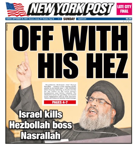 New York Post - September 29, 2024