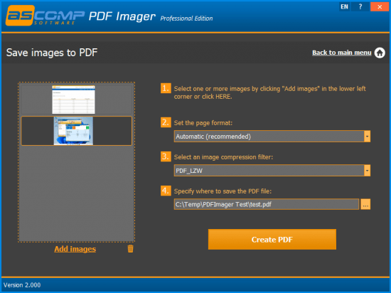 PDF Imager Professional 2.008 Multilingual