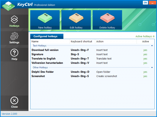KeyCtrl Professional 2.009 Multilingual