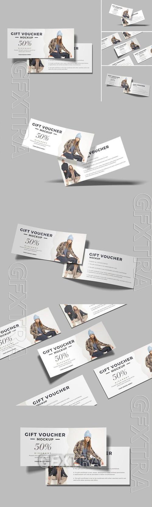 Gift Voucher Mockup 7RD9F8M