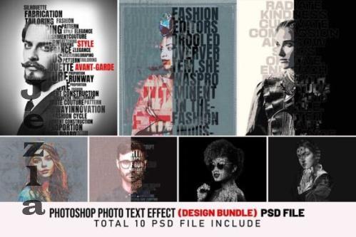 Photo Text Effect Design Bundle - 282287651