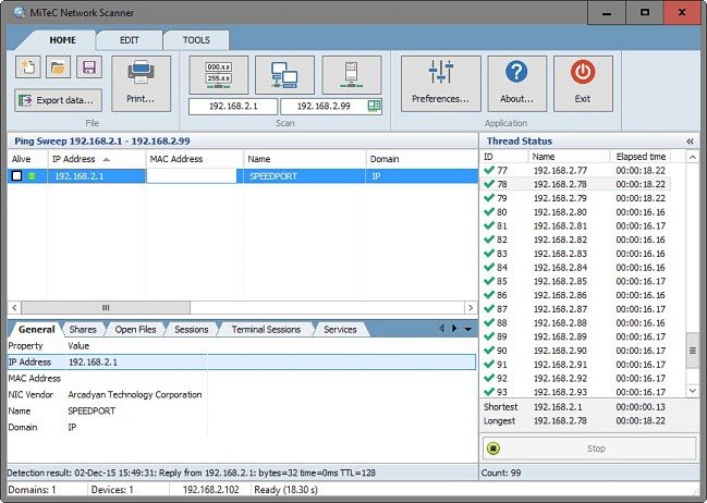 MiTeC Network Scanner 6.0.0