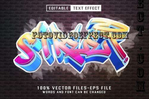 Graffiti Editable Text Effect - 6GXCSTC