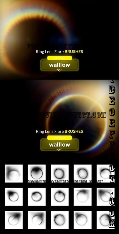 Ring lens flare photoshop brushes - 286128855