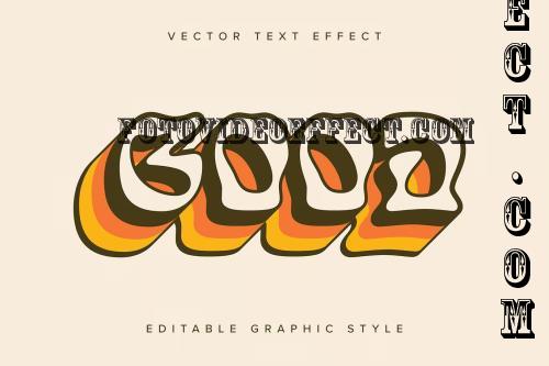 Retro Vector Text Effect Mockup - 94CW2E5