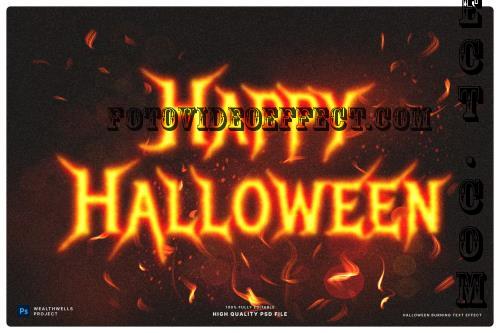 Halloween Burning Text Effect - BHC3E4A