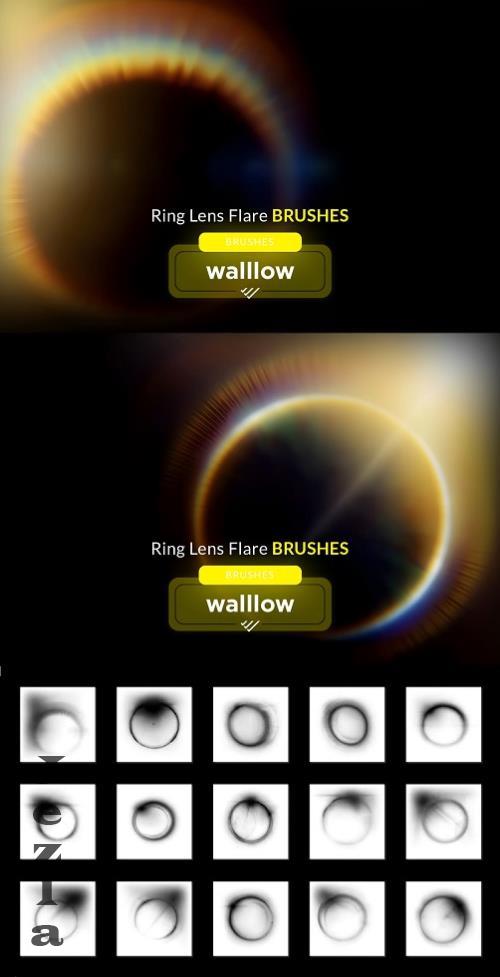 Ring lens flare photoshop brushes - 286128855