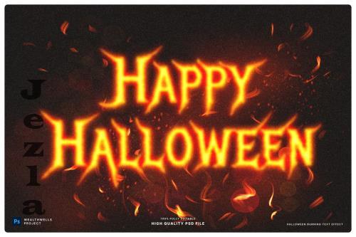 Halloween Burning Text Effect - BHC3E4A