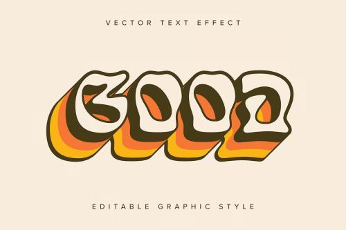 Retro Vector Text Effect Mockup - 94CW2E5