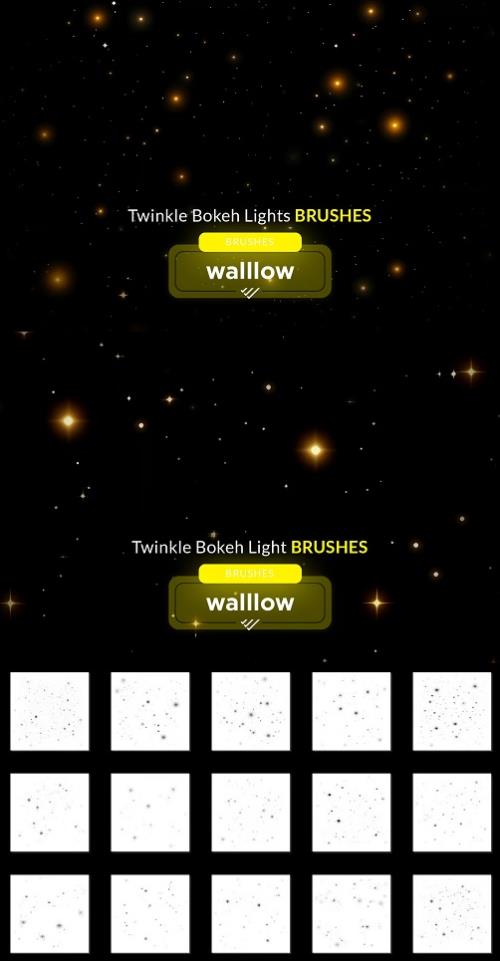 Twinkle bokeh light photoshop brush - 286080229