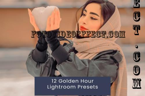 12 Golden Hour Lightroom Presets D86F49L