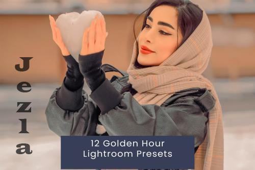 12 Golden Hour Lightroom Presets D86F49L