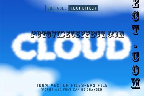 Cloud Editable Text Effect - Q44X3RQ