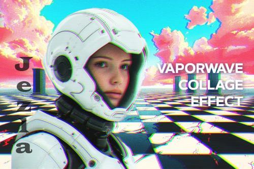 Vaporwave Collage Photo Effect - KW2HRDA