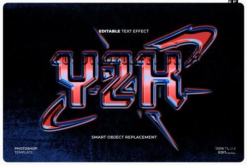 Y2K Chrome Text Effect - AR9Z4A6