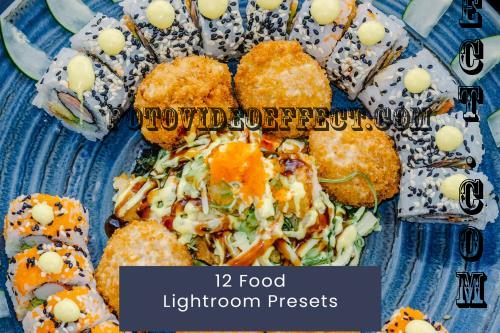 12 Food Lightroom Presets BGHKCG6