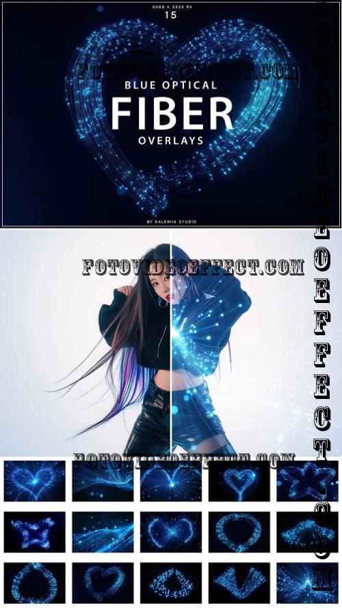 Blue Optical Fiber Overlays - ARDDHJ5