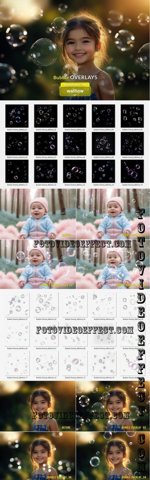 Realistic bubble PNG photo overlays - 285519622