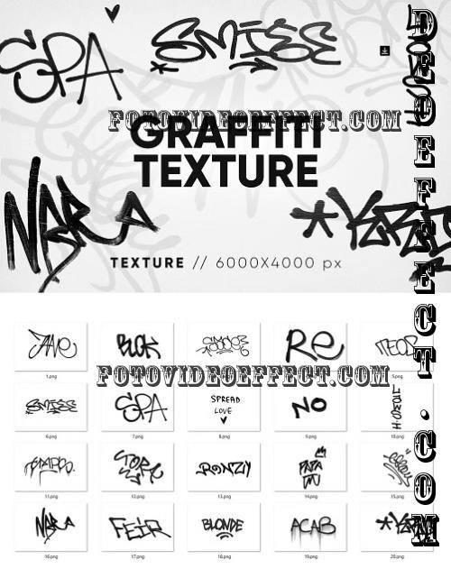 20 Graffiti Texture HQ - 286069726