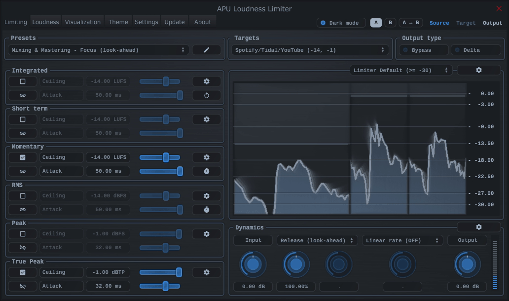 APU Software Loudness Limiter v3.0.0