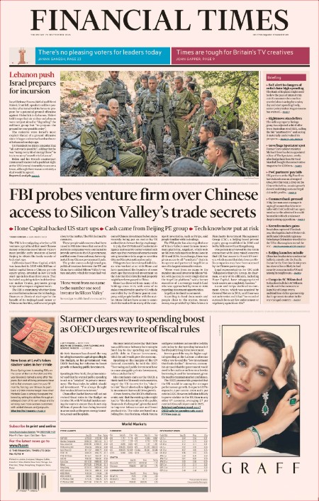 Financial Times - September 26th