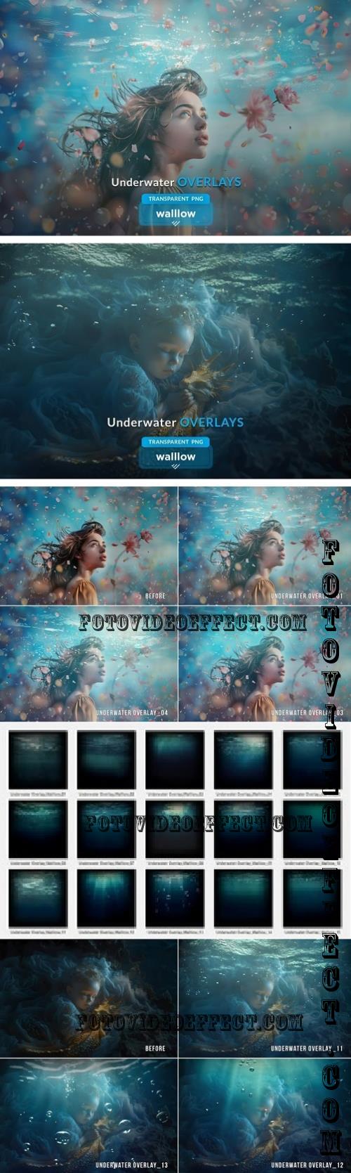 Underwater Effect Photo Overlays PNG - 285981226