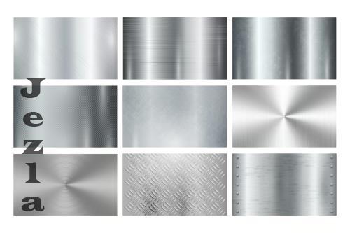 Silver metal textures, chrome or iron - A446ASQ