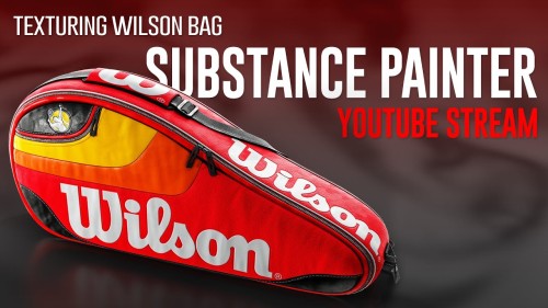 Mastering Texturing  Wilson Tennis Bag In Substance Painter