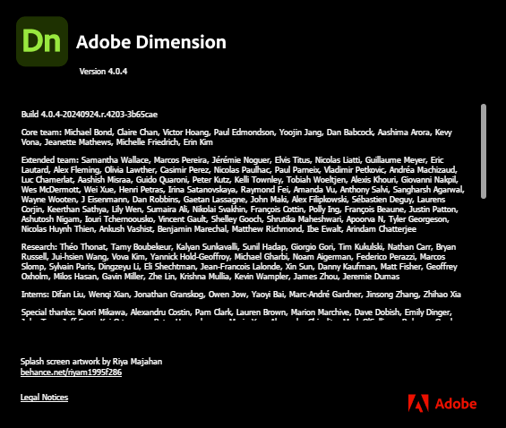 Adobe Dimension 4.0.4