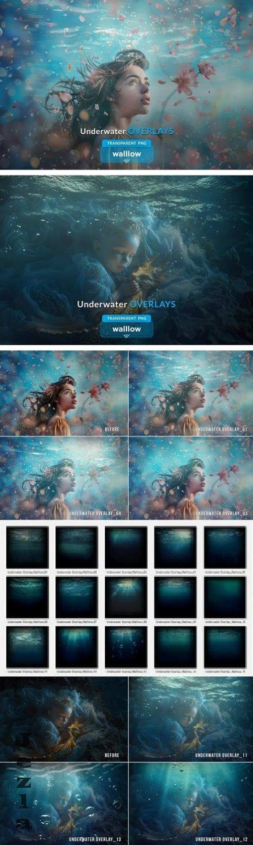 Underwater Effect Photo Overlays PNG - 285981226