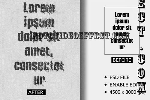 Distorted Text Efffect - 6QYXTGS