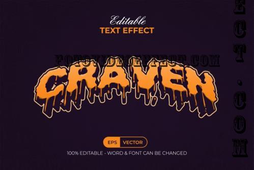 Halloween Text Effect Melted Style - 286070198