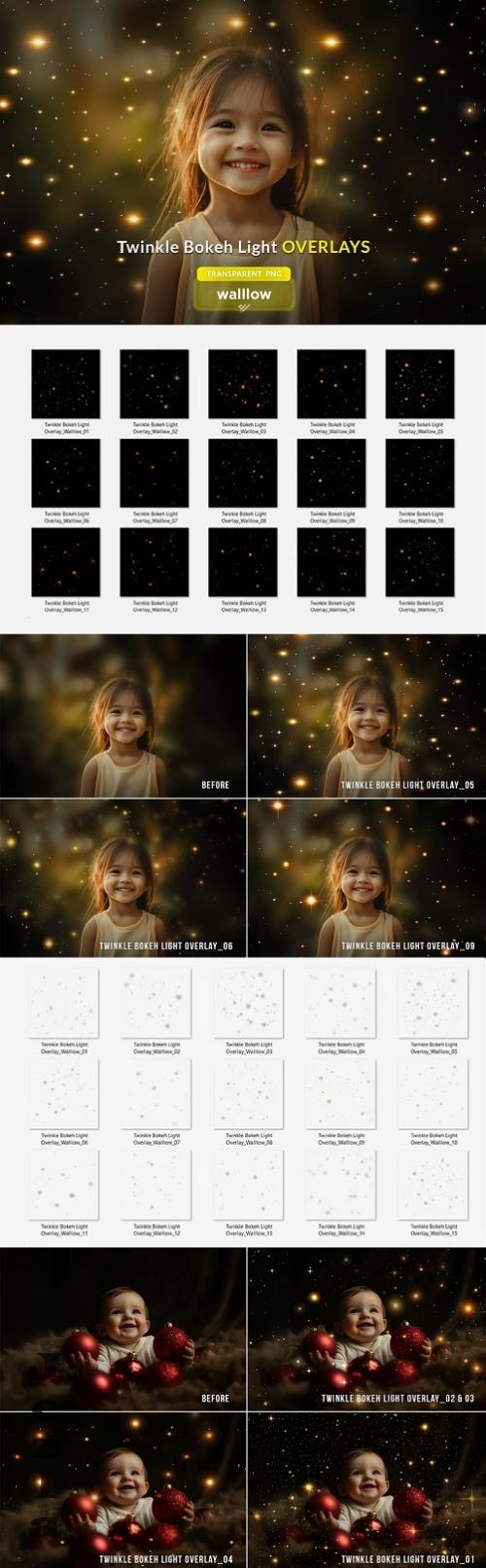 Twinkle Bokeh lights photo overlays - 286070545